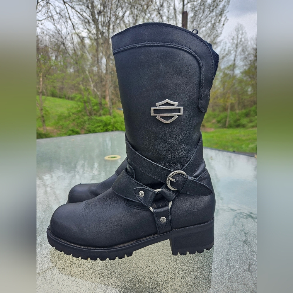 Harley-Davidson Black Leather Boots
